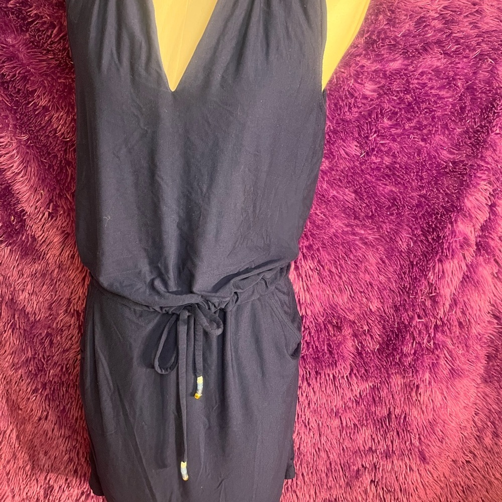 Helen Jon Deep Blue Sleeveless Swim Cover-Up - Picture 4 of 8